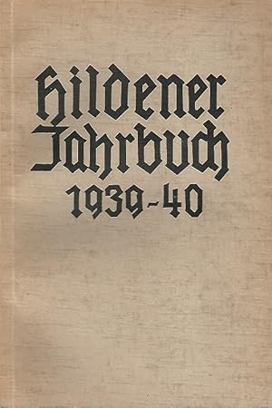 Bild des Verkufers fr Hildener Jahrbuch 1939/40. zum Verkauf von Lewitz Antiquariat