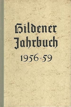 Bild des Verkufers fr Hildener Jahrbuch 1956-59. zum Verkauf von Lewitz Antiquariat