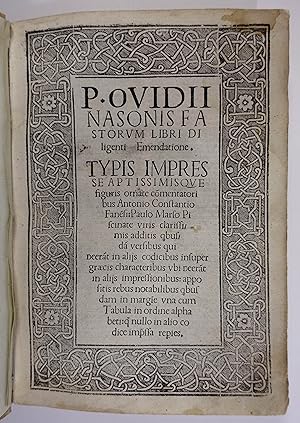 Libri diligenti emendatione. Typis impresse aptissimisque figuris ornate comentatoribus Antonio C...