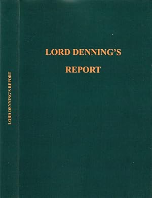 Bild des Verkufers fr Lord Dening's Report presentato al Parlamento dal Primo Ministro per ordine di Sua Maest settembre 1963 zum Verkauf von Biblioteca di Babele