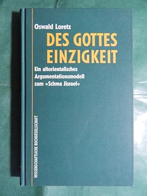 Seller image for Des Gottes Einzigkeit for sale by Buchantiquariat Uwe Sticht, Einzelunter.