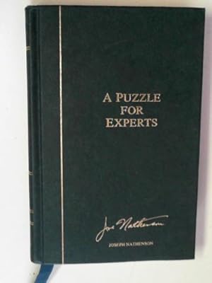 Seller image for A puzzle for experts for sale by Cotswold Internet Books