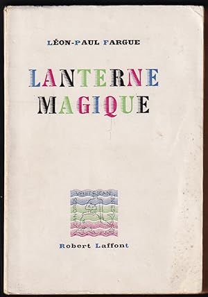 Image du vendeur pour LANTERNE MAGIQUE [Sign par l'auteur] mis en vente par Librairie Le Livre Penseur