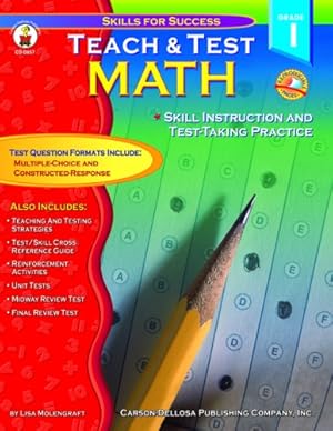 Image du vendeur pour Teach & Test Math Grade 1 mis en vente par ZBK Books