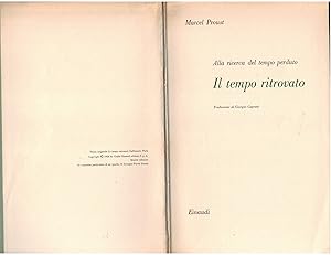 Seller image for Alla ricerca del tempo perduto il tempo ritrovato for sale by Books di Andrea Mancini