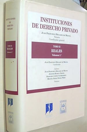 Imagen del vendedor de Instituciones de derecho privado. Tomo II. Volumen 1: Reales a la venta por Librera La Candela