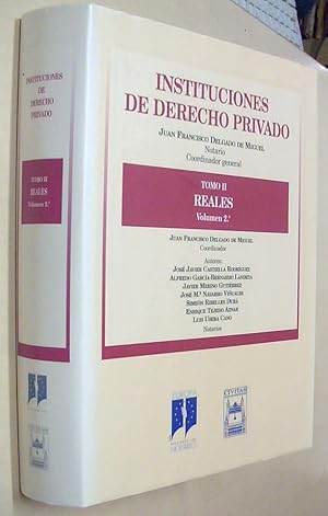 Imagen del vendedor de Instituciones de derecho privado. Tomo II. Volumen 2: Reales a la venta por Librera La Candela