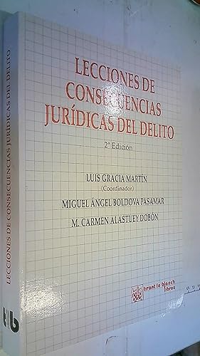 Imagen del vendedor de Lecciones de consecuencias jurdicas del delito a la venta por Librera La Candela