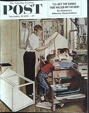 Saturday Evening Post November 27, 1954 George Hughes FRONT COVER ONLY