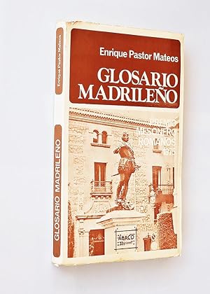 Bild des Verkufers fr GLOSARIO MADRILEO zum Verkauf von Libros con Vidas