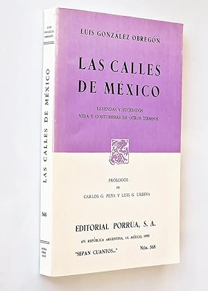 LAS CALLES DE MÉXICO. Leyendas y Sucedidos. Vida y Costumbres de otros tiempos.