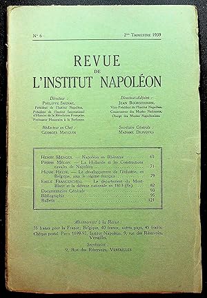 Image du vendeur pour Revue de l'institut Napolon n6, 2me trimestre 1939 mis en vente par LibrairieLaLettre2
