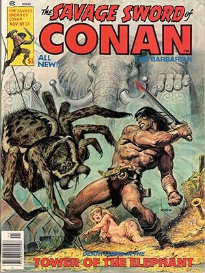 Image du vendeur pour Savage Sword of Conan No. 24 mis en vente par Kenneth Mallory Bookseller ABAA