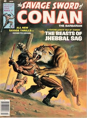 Image du vendeur pour Savage Sword of Conan No. 27 mis en vente par Kenneth Mallory Bookseller ABAA