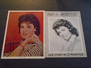 2 Items of Annette Funucello Picture and This is Annette Her Story in Picture