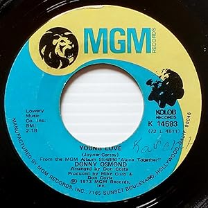 Immagine del venditore per Young Love / A Million To One [7" 45 rpm Single] venduto da Kayleighbug Books, IOBA