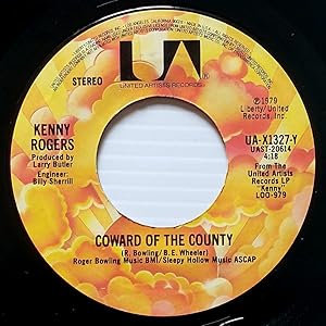 Bild des Verkufers fr Coward of the County / I Want To Make You Smile[7" 45 rpm Single] zum Verkauf von Kayleighbug Books, IOBA