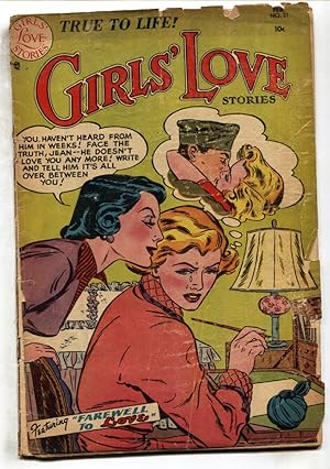 GIRLS LOVE STORIES #21--1952--PRE-CODE DC ROMANCE--comic book