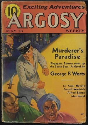 Bild des Verkufers fr ARGOSY Weekly: May 16, 1936 ("Murderer's Paradise"; "Big Game") zum Verkauf von Books from the Crypt
