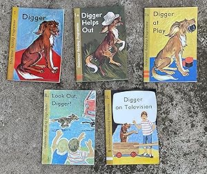 Digger, Digger Helps Out, Digger at Play, Digger on Television and Look Out Digger : Set of 5 Dig...