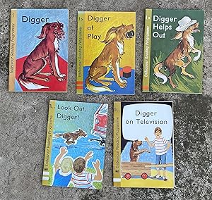 Digger, Digger Helps Out, Digger at Play, Digger on Television and Look Out Digger : Set of 5 Dig...