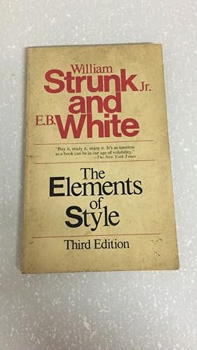 Immagine del venditore per The Elements of Style - with Revisions, an Introduction, and a Chapter on Writing venduto da SoferBooks