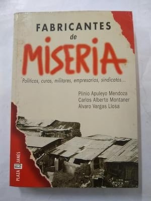 Imagen del vendedor de Fabricantes De Miseria (Spanish Edition) a la venta por SoferBooks