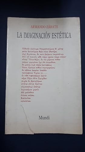 Imagen del vendedor de La imaginacio?n este?tica (Mundi) (Spanish Edition) a la venta por SoferBooks