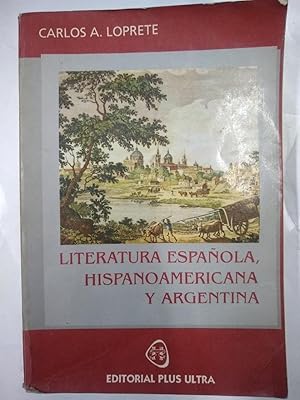 Imagen del vendedor de Literatura Espaola, Hispanoamericana y Arg (Spanish Edition) a la venta por SoferBooks