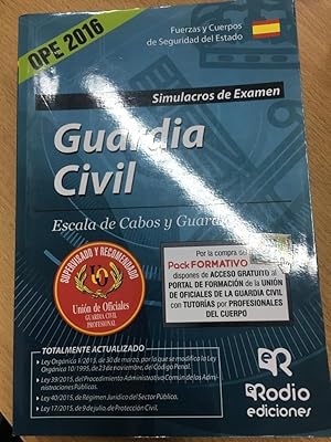 Bild des Verkufers fr Guardia Civil. Escala de Cabos y Guardias. Simulacros de examen. Edicin 2016 (OPOSICIONES) (Spanish Edition) zum Verkauf von SoferBooks