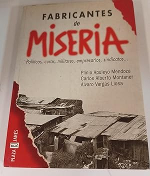 Imagen del vendedor de Fabricantes De Miseria (Spanish Edition) a la venta por SoferBooks