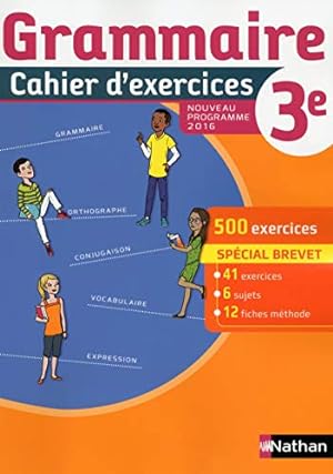 Seller image for Grammaire 3e: Cahier d'exercices for sale by WeBuyBooks
