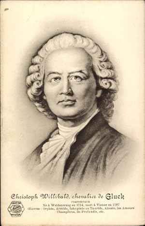 Bild des Verkufers fr Ansichtskarte / Postkarte Komponist Christoph Willibald Gluck, Portrait zum Verkauf von akpool GmbH