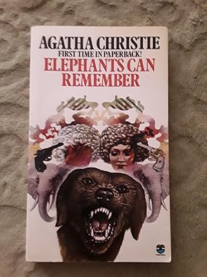 Imagen del vendedor de ELEPHANTS CAN REMEMBER Paperback Novel (Agatha Christie - Poirot - 1st Fontana Paperback Edition - 1975) a la venta por Comics Monster