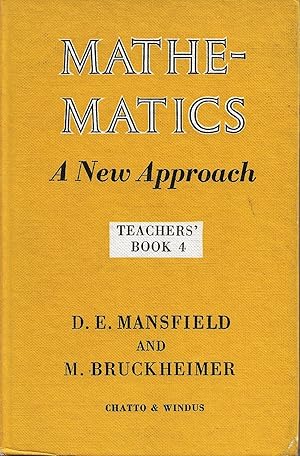 Seller image for Mathematics. A New Approach. Teachers? Book 4 for sale by Cameron House Books