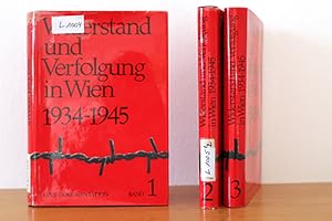 Bild des Verkufers fr Widerstand und Verfolgung in Wien 1934-1945. Eine Dokumentation - Band 1 bis 3 zum Verkauf von AMSELBEIN - Antiquariat und Neubuch