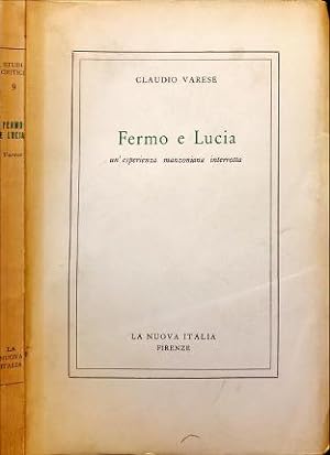 Immagine del venditore per Fermo e Lucia un'esperienza manzoniana interrotta. venduto da Libreria La Fenice di Pietro Freggio