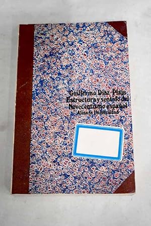 Seller image for Estructura y sentido del Novecentismo espaol for sale by Alcan Libros