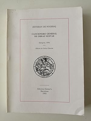 Cancionero general de obras nuevas (Zaragoza, 1554)