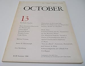 Bild des Verkufers fr October 13 (Summer 1980) zum Verkauf von Test Centre Books