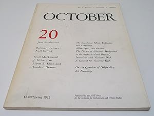 Bild des Verkufers fr October 20 (Spring 1982) zum Verkauf von Test Centre Books