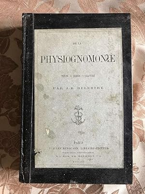 Seller image for De la physiognomonie texte dessin gravure for sale by Dmons et Merveilles
