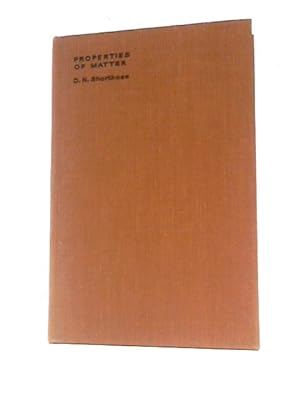 Bild des Verkufers fr Properties of Matter zum Verkauf von World of Rare Books
