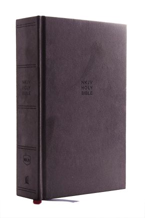 NKJV, Single-Column Reference Bible, Cloth Over Board, Gray, Comfort Print: Holy Bible, New King ...