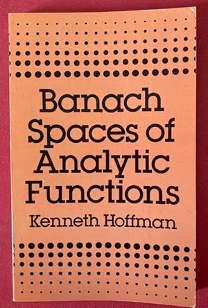 Bild des Verkufers fr Banach Spaces of Analytic Functions. zum Verkauf von Plurabelle Books Ltd