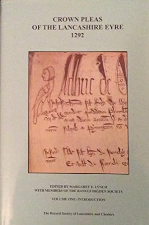 Bild des Verkufers fr Crown Pleas of the Lancashire Eyre 1292 Volume 1 zum Verkauf von WeBuyBooks