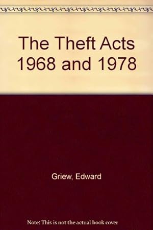 Image du vendeur pour The Theft Acts 1968 and 1978 mis en vente par WeBuyBooks