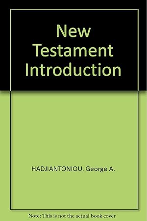 Image du vendeur pour New Testament introduction mis en vente par Redux Books
