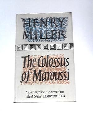 Immagine del venditore per The Colossus of Maroussi venduto da World of Rare Books