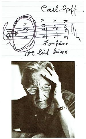 Seller image for Eigenhndiges musikalisches Albumblatt mit Unterschrift. for sale by Kotte Autographs GmbH